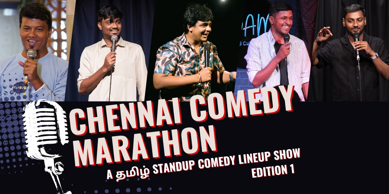 Chennai Comedy Marathon at Backyard, Adyar | Tamil Stand-up Comedy Event | August 17, 2024