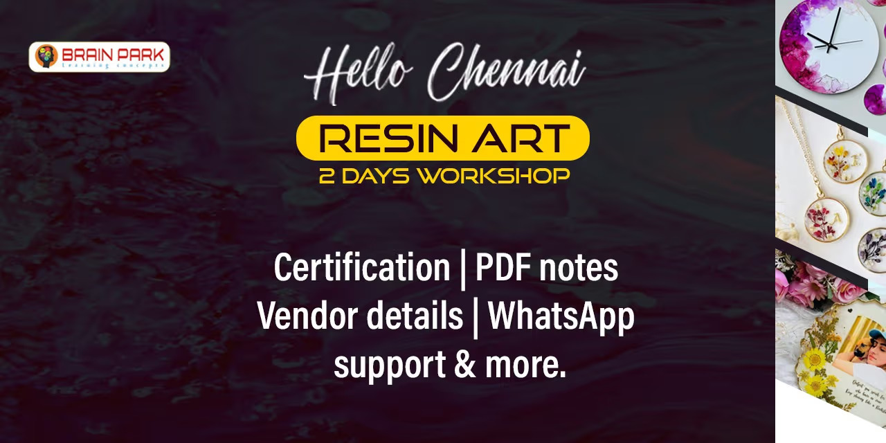 Resin Art Workshop in Chennai | Create Your Own Masterpiece | August 2024