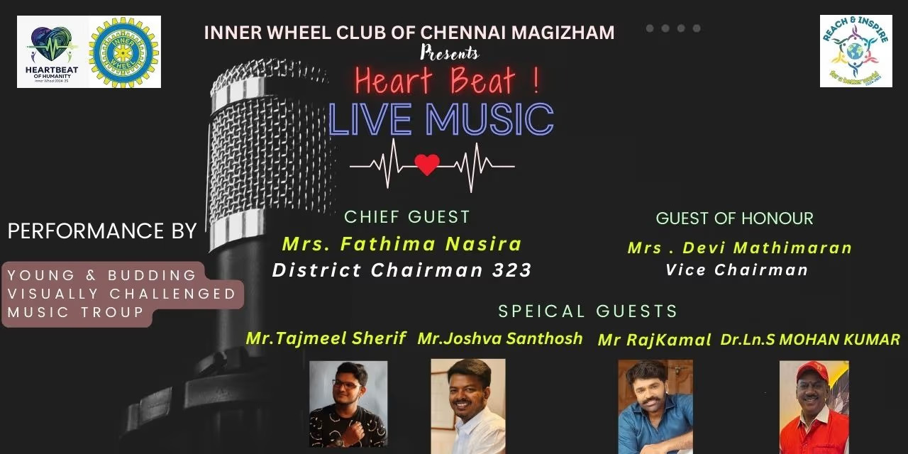 Heartbeat Live Music by Visually Challenged Performers – Charity Event