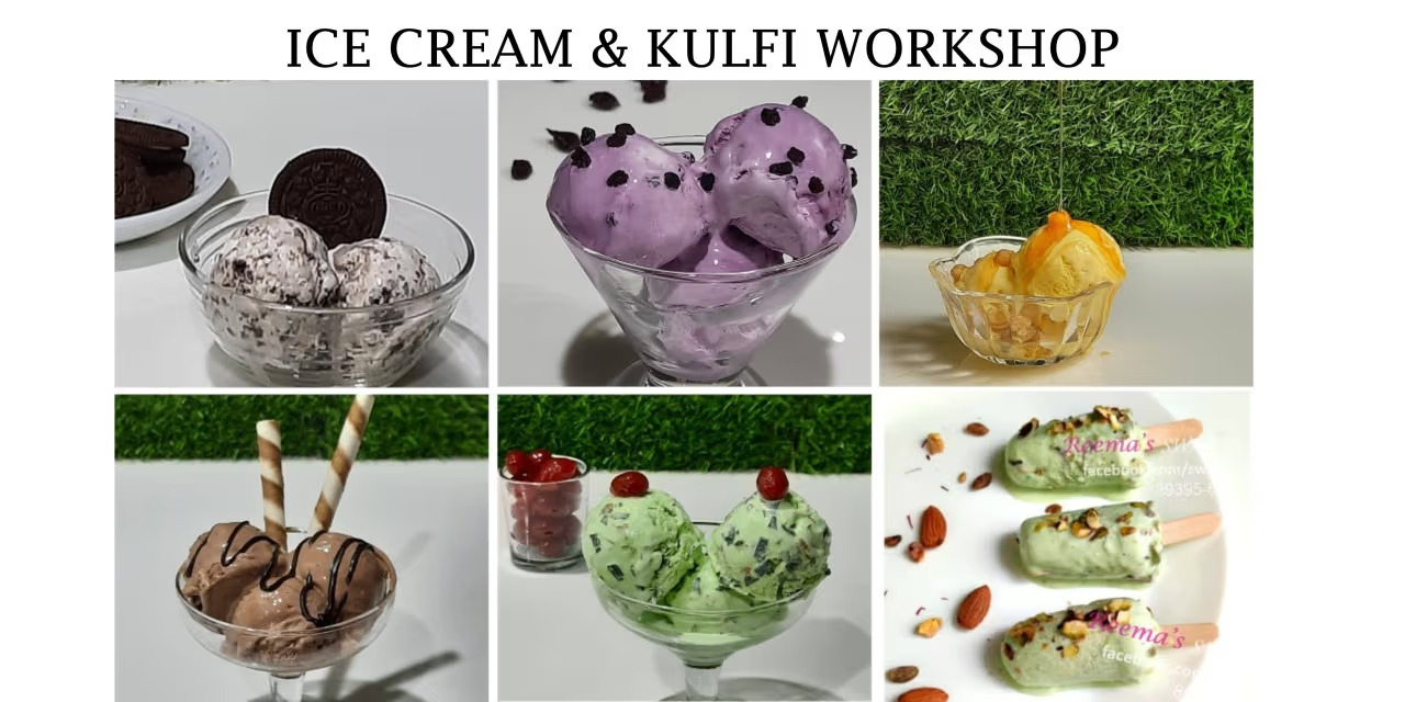 Ice Cream & Kulfi Making Workshop at Reema's Swad Cooking Classes