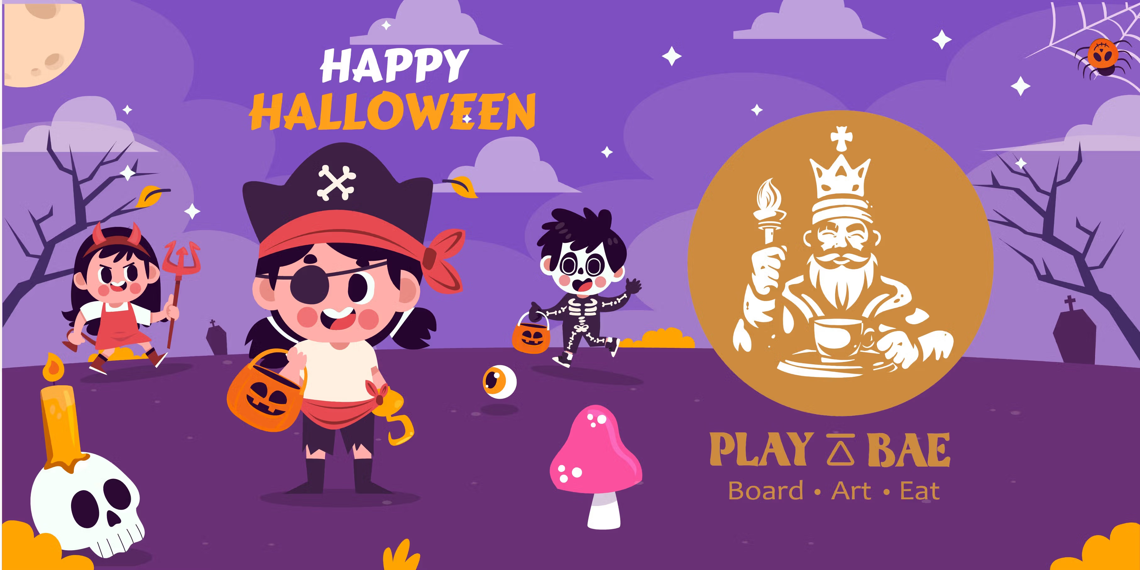 Halloween Kids Party at PlayBAE - Arts, Crafts & Fancy Dress Fun