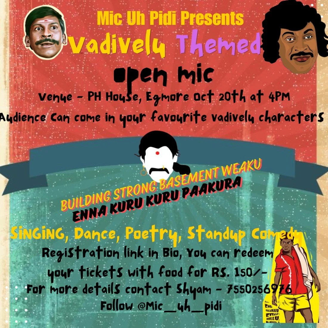 Vadivelu Themed Open Mic: A Comedy Extravaganza