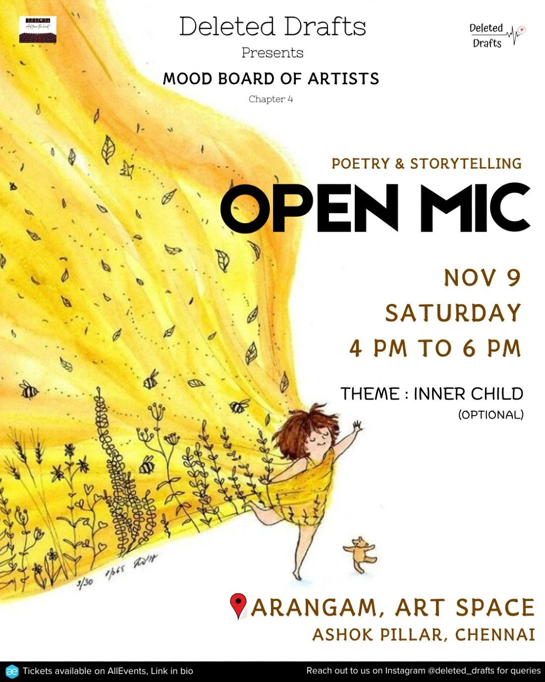 Mood Board of Artists - Ch-4 Open Mic in Chennai