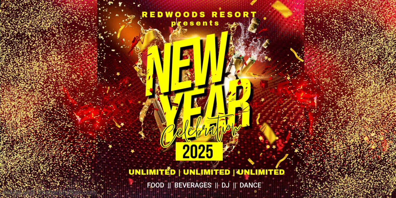 NYE 2025 Under the Sky | Dec 31, 2024 | Redwoods Resort, Chennai