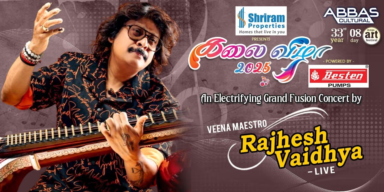 Rajhesh Vaidhya - Live Fusion Concert at Kamarajar Arangam, Chennai | Jan 14, 2025