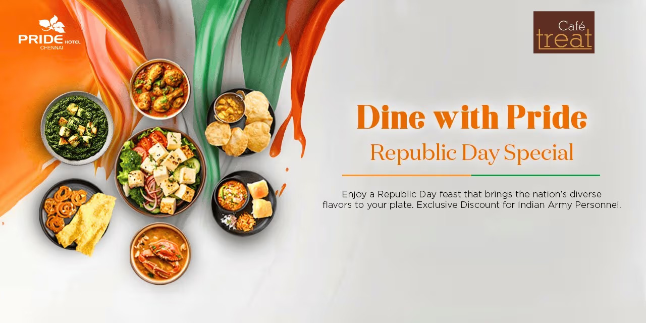 Republic Day Buffet at The Pride Hotel Chennai on January 26, 2025