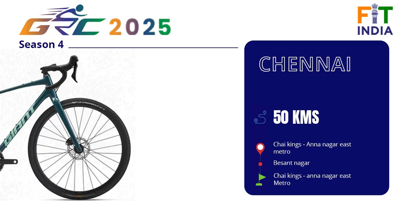 GRC 2025 Ride Chennai – 50 km Cycling Event on January 19 at Chai Kings