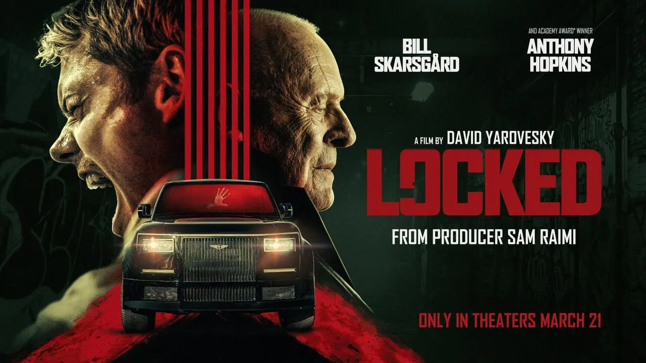 Locked (2025): Psychological Thriller with Skarsgård & Hopkins