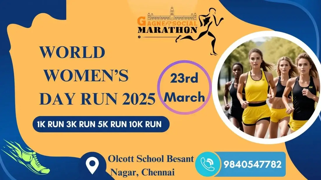 World Women's Day Run 2025 | 23 Mar, Chennai